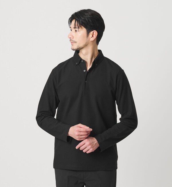 BEAUTY&YOUTH UNITED ARROWS「【WEB限定 WARDROBE SMART】ステイ クリーン ピケ BD ポロシャツ【抗菌・防臭】」|ポロシャツ|