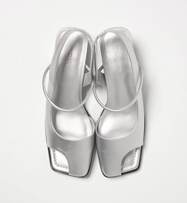 BEAUTY&YOUTH UNITED ARROWS「オープントゥ バックストラップミュール サンダル」|サンダル|