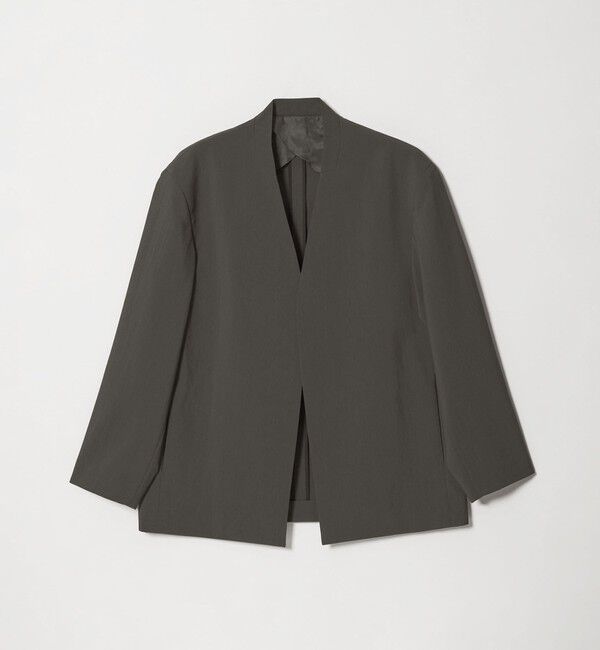 MONKEY TIME「RENU TROシリーズ ラペルレス ジャケット -セットアップ対応-」|テーラードジャケット|DK.GRAY