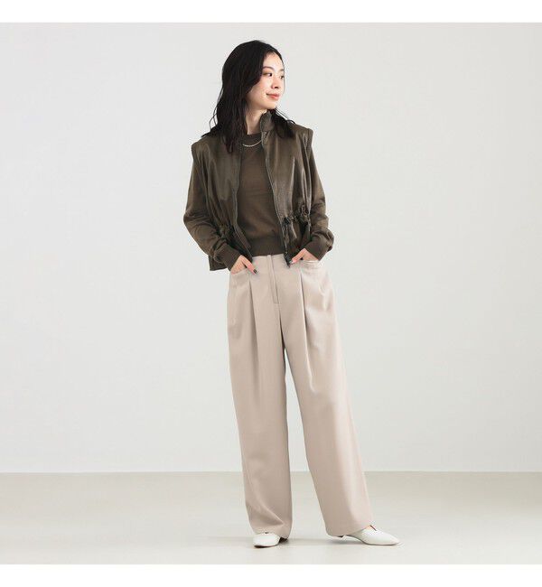 Demi-Luxe BEAMS 「TAN / リバーシブル ベスト」|ダウン|