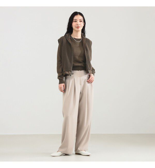 Demi-Luxe BEAMS 「TAN / リバーシブル ベスト」|ダウン|