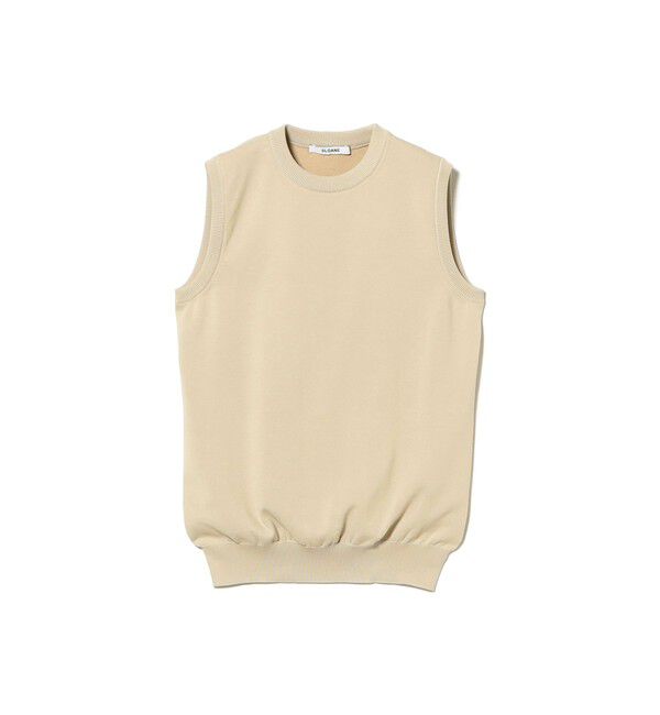Demi-Luxe BEAMS 「SLOANE / 18ゲージ 天竺 クルーネック ノースリーブ ニット」|ニット・セーター|別注BEIGE