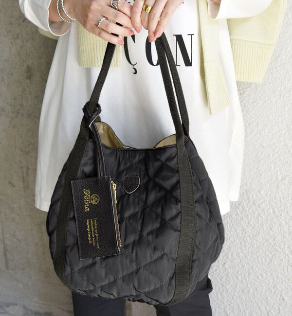 SHIPS any「【SHIPS any別注】Folna: 2WAY キルティング バッグ」|トートバッグ|