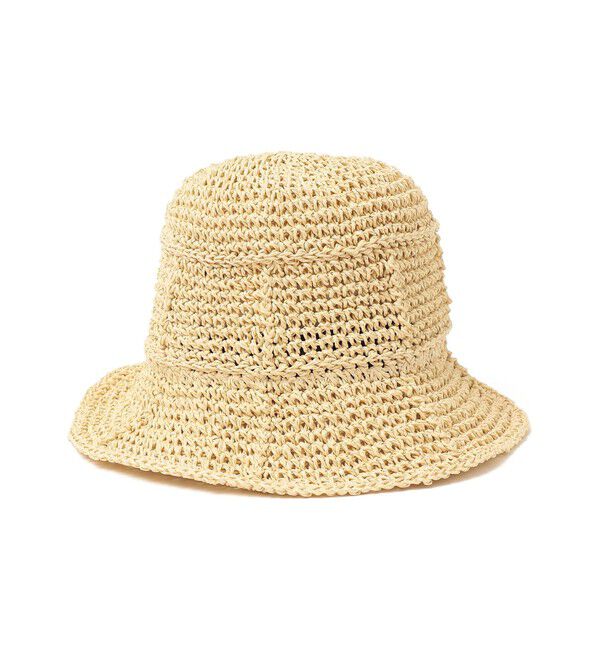 SHIPS any「【WEB限定】SHIPS any: 透かし編み ペーパー バケット ハット」|ハット|