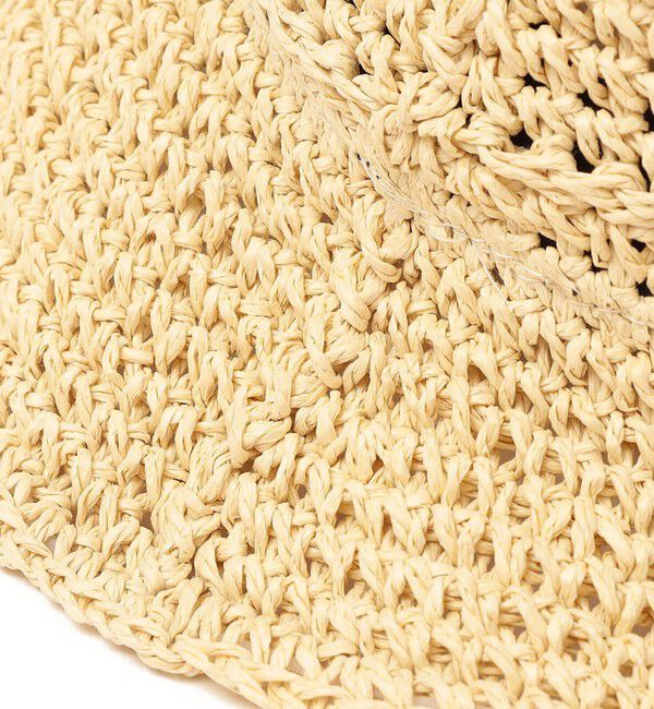 SHIPS any「【WEB限定】SHIPS any: 透かし編み ペーパー バケット ハット」|ハット|