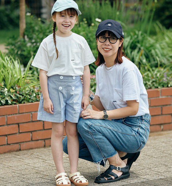 SHIPS KIDS「【WEB限定】SHIPS KIDS:100～160cm /〈家族おそろい〉SHIPS マイクロロゴ TEE」|Tシャツ・カットソー|