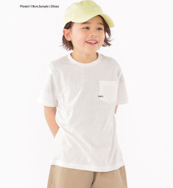SHIPS KIDS「【WEB限定】SHIPS KIDS:100～160cm /〈家族おそろい〉SHIPS マイクロロゴ TEE」|Tシャツ・カットソー|