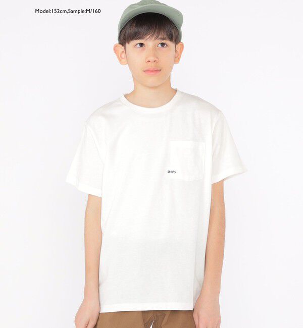 SHIPS KIDS「【WEB限定】SHIPS KIDS:100～160cm /〈家族おそろい〉SHIPS マイクロロゴ TEE」|Tシャツ・カットソー|