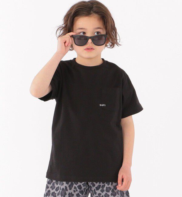 SHIPS KIDS「【WEB限定】SHIPS KIDS:100～160cm /〈家族おそろい〉SHIPS マイクロロゴ TEE」|Tシャツ・カットソー|