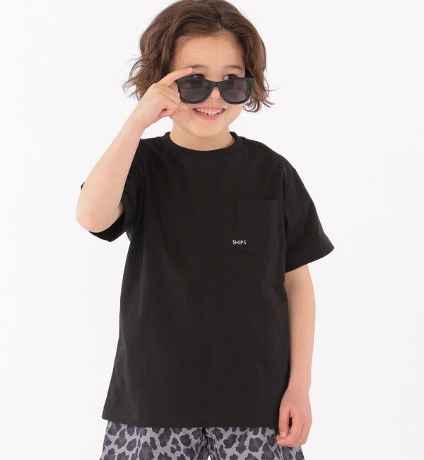 SHIPS KIDS「【WEB限定】SHIPS KIDS:100～160cm /〈家族おそろい〉SHIPS マイクロロゴ TEE」|Tシャツ・カットソー|