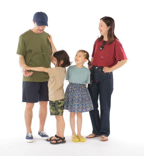 SHIPS KIDS「【WEB限定】SHIPS KIDS:100～160cm /〈家族おそろい〉SHIPS マイクロロゴ TEE」|Tシャツ・カットソー|