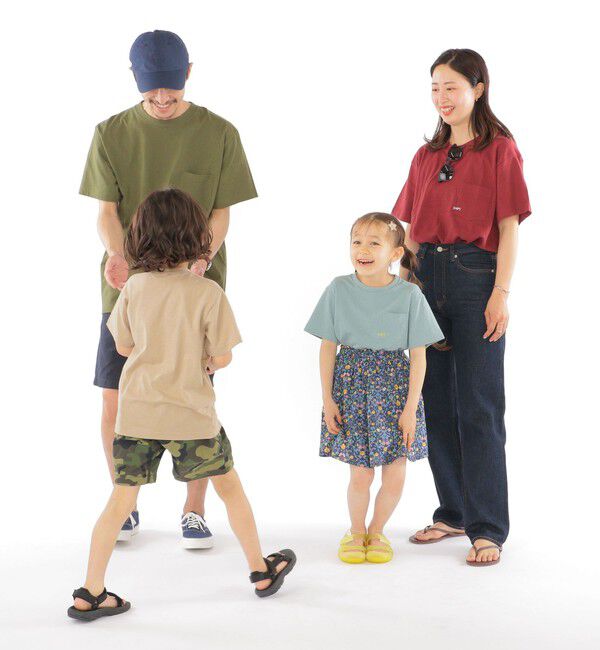 SHIPS KIDS「【WEB限定】SHIPS KIDS:100～160cm /〈家族おそろい〉SHIPS マイクロロゴ TEE」|Tシャツ・カットソー|