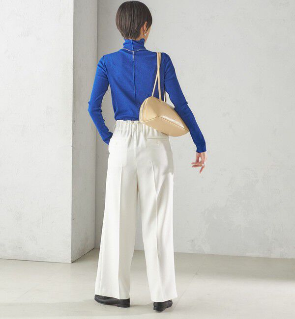 SHIPS for women「〈手洗い可能〉ドライタッチ リブ タートル」|Tシャツ・カットソー|