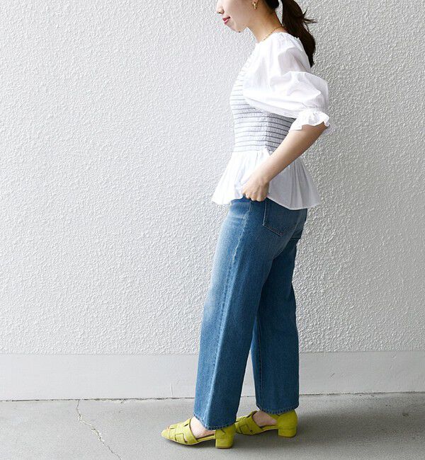 SHIPS any「SHIPS any: カラー シャーリング ボリューム スリーブ ブラウス」|シャツ・ブラウス|