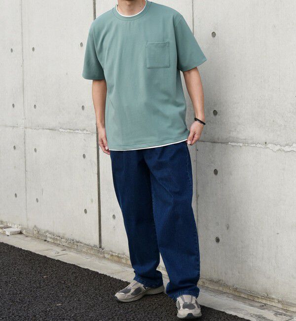 SHIPS any「SHIPS any: 〈吸水・速乾・ストレッチ〉 フェイク レイヤード Tシャツ 24SS◇」|Tシャツ・カットソー|