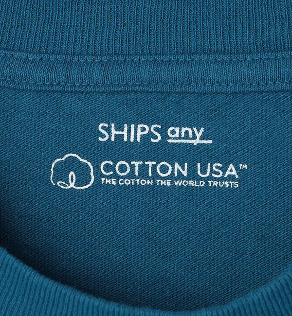 SHIPS any「SHIPS any: "COTTON USA"  ヘビーウェイト クルーネック ポケット Tシャツ」|Tシャツ・カットソー|