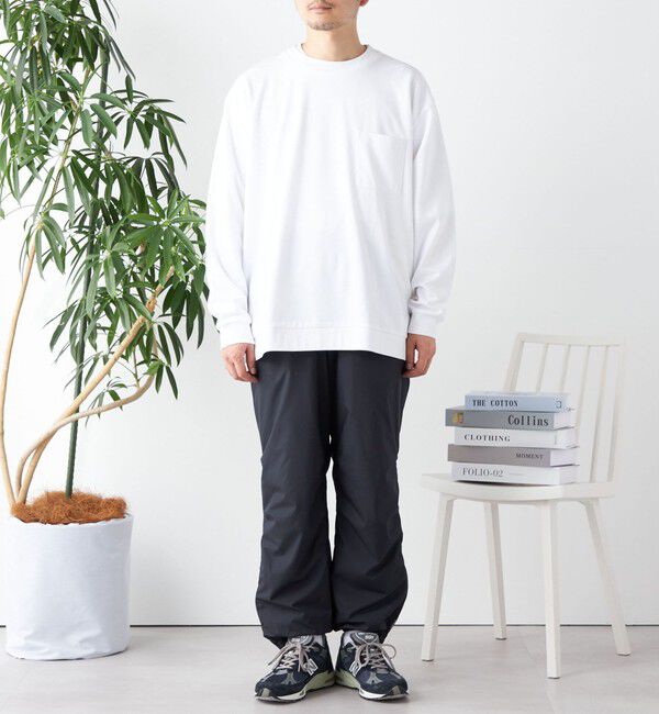 SHIPS any「SHIPS any: ソリッド / ボーダー スウェットライク Tシャツ (ロンT)◇」|Tシャツ・カットソー|