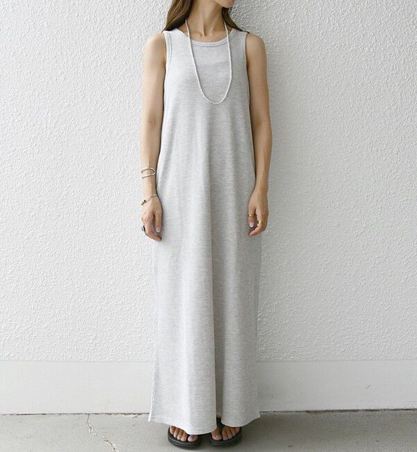 SHIPS any「SHIPS any:〈洗濯機可能〉ワッフル タンク ロング ワンピース」|ワンピース|
