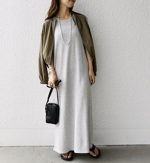 SHIPS any「SHIPS any:〈洗濯機可能〉ワッフル タンク ロング ワンピース」|ワンピース|