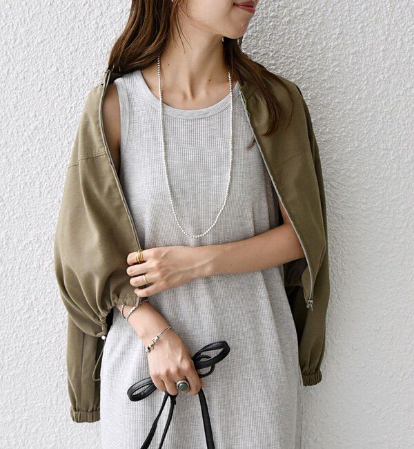 SHIPS any「SHIPS any:〈洗濯機可能〉ワッフル タンク ロング ワンピース」|ワンピース|