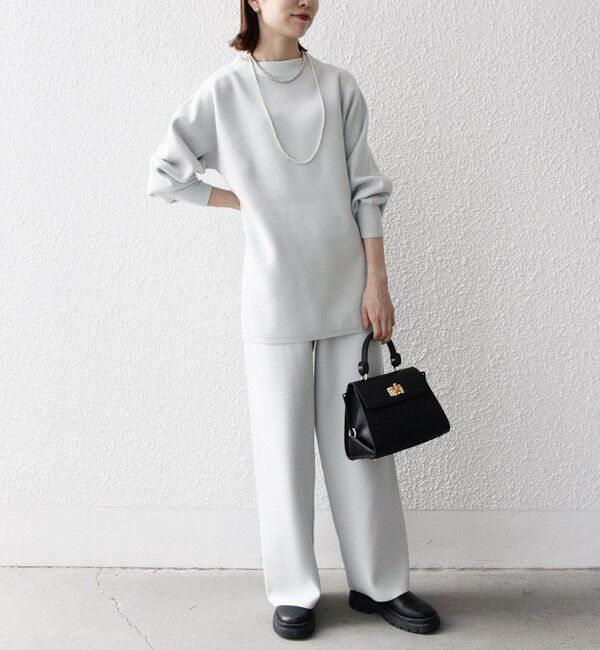 SHIPS any「SHIPS any:〈手洗い可能〉ミラノリブ スタンドネック プルオーバー」|ニット・セーター|