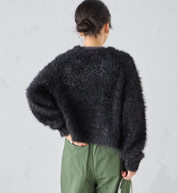 SHIPS for women「〈手洗い可能〉ラメ ショート カーディガン ◇」|カーディガン|