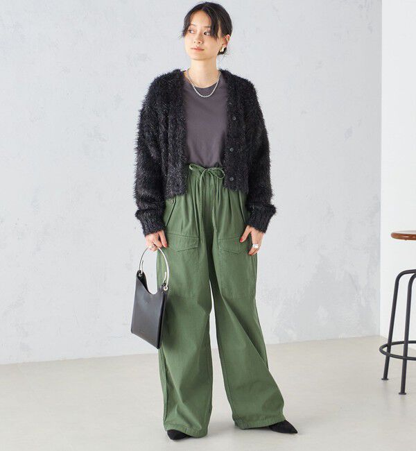 SHIPS for women「〈手洗い可能〉ラメ ショート カーディガン ◇」|カーディガン|