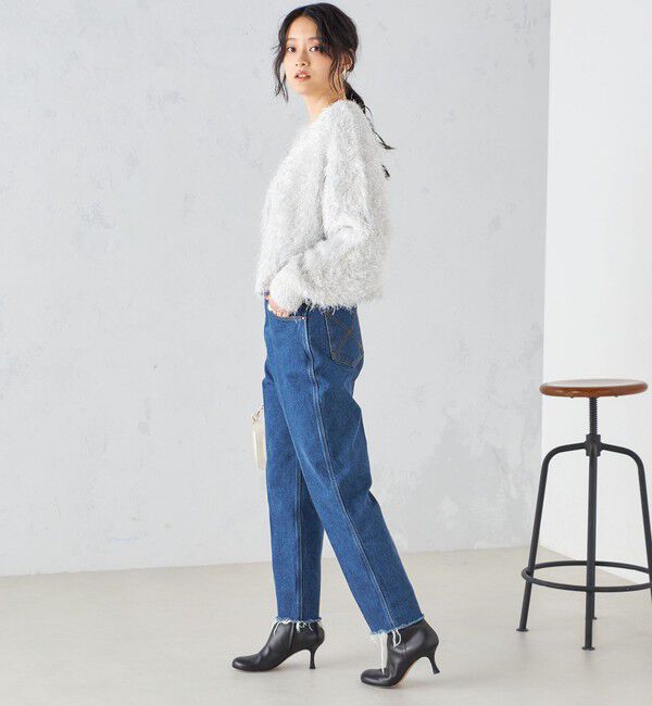 SHIPS for women「〈手洗い可能〉ラメ ショート カーディガン ◇」|カーディガン|