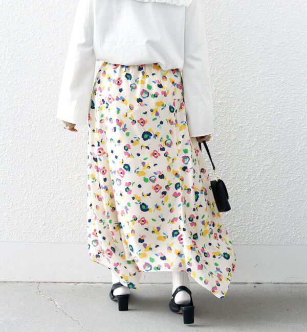 SHIPS any「SHIPS any:〈洗濯機可能〉SPRINTEX フラワー プリント ギャザー スカート」|スカート|