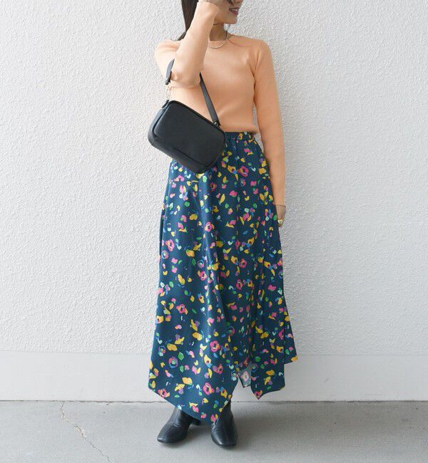 SHIPS any「SHIPS any:〈洗濯機可能〉SPRINTEX フラワー プリント ギャザー スカート」|スカート|