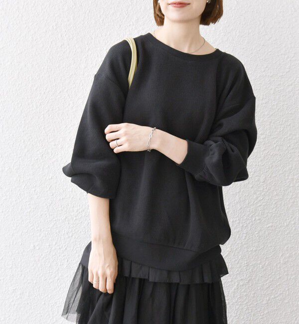 SHIPS any「SHIPS any:〈手洗い可能〉サカリバ ボリューム スリーブ ビッグ プルオーバー」|Tシャツ・カットソー|