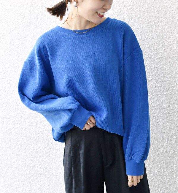 SHIPS any「SHIPS any:〈手洗い可能〉サカリバ ボリューム スリーブ ビッグ プルオーバー」|Tシャツ・カットソー|