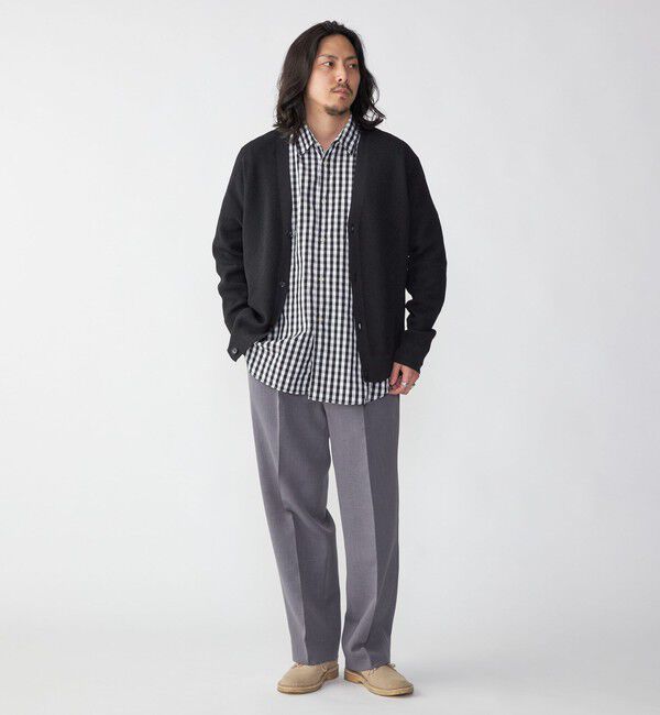 SHIPS「SHIPS: 〈手洗い可能〉12ゲージ ペーパーミックス ヤーン Vカーディガン」|カーディガン|