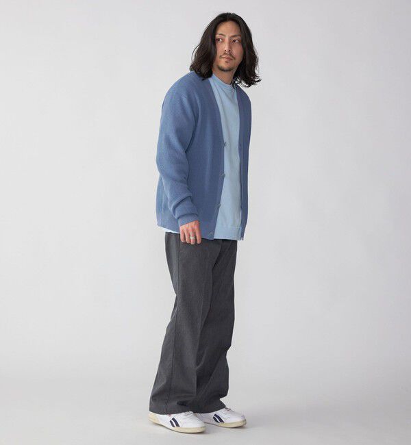 SHIPS「SHIPS: 〈手洗い可能〉12ゲージ ペーパーミックス ヤーン Vカーディガン」|カーディガン|