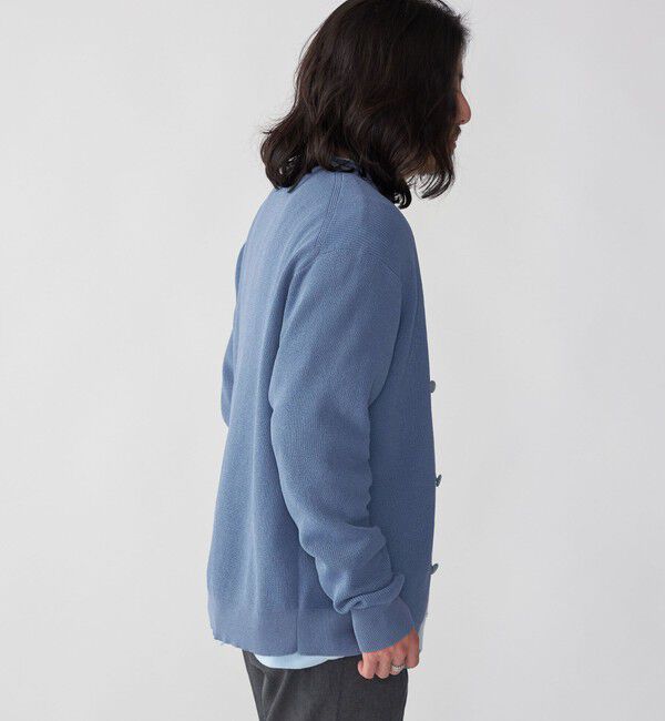 SHIPS「SHIPS: 〈手洗い可能〉12ゲージ ペーパーミックス ヤーン Vカーディガン」|カーディガン|