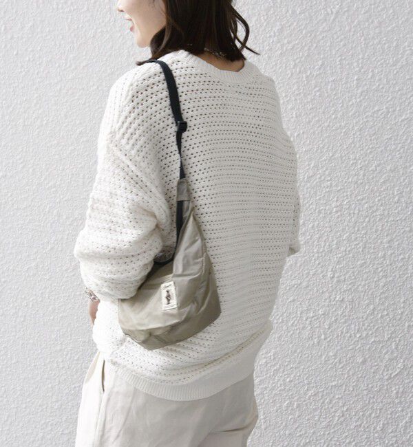 SHIPS any「SHIPS any: メッシュ ルーズ クルーネック ニット プルオーバー」|ニット・セーター|