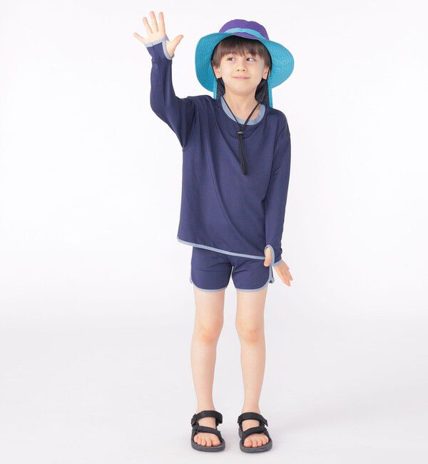 SHIPS KIDS「SHIPS KIDS:90～130cm / 無地 スイム ボクサー ショーツ」|ショーツ|