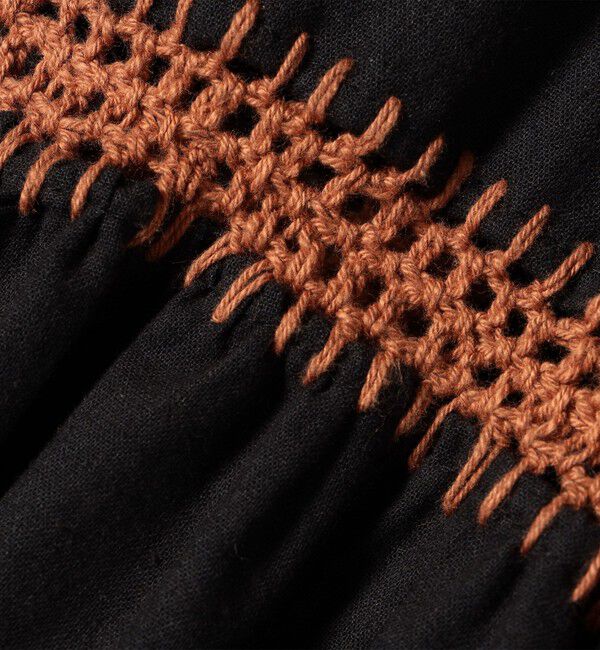 SHIPS any「bon_meur:〈洗濯機可能〉ブランケット エンブロイダリー ティアード ワンピース」|ワンピース|