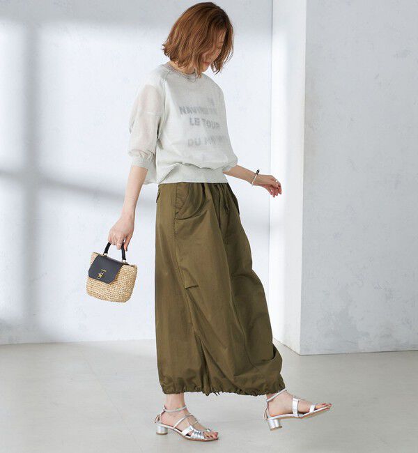 SHIPS for women「〈手洗い可能〉シアー ラメ 半袖 サマー ニット」|ニット・セーター|