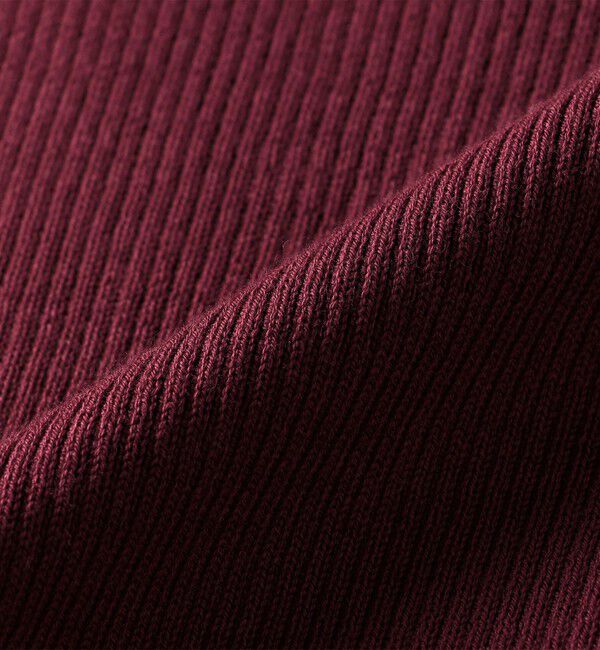 quaranciel「quaranciel:〈手洗い可能〉コットン スクエアネック リブ ニット」|ニット・セーター|