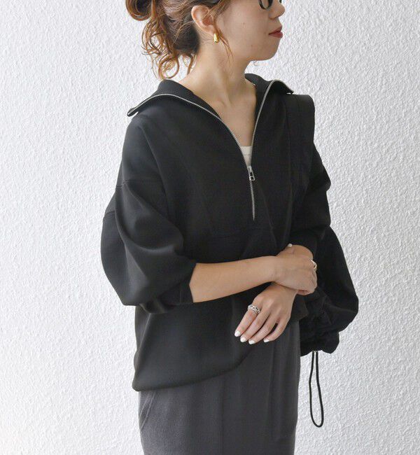 SHIPS any「《一部追加予約》【WEB限定】SHIPS any:〈手洗い可能〉ハーフ ジップ ハイネック プルオーバー」|ニット・セーター|