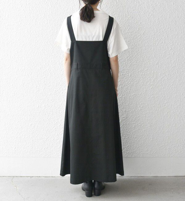 SHIPS any「SHIPS any:〈洗濯機可能〉チノ フレア ジャンパー スカート」|ジャンパースカート|