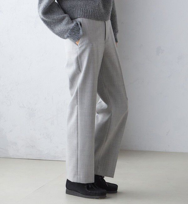 SHIPS for women「〈手洗い可能〉ストレート センタープレス トラウザーズ」|その他|