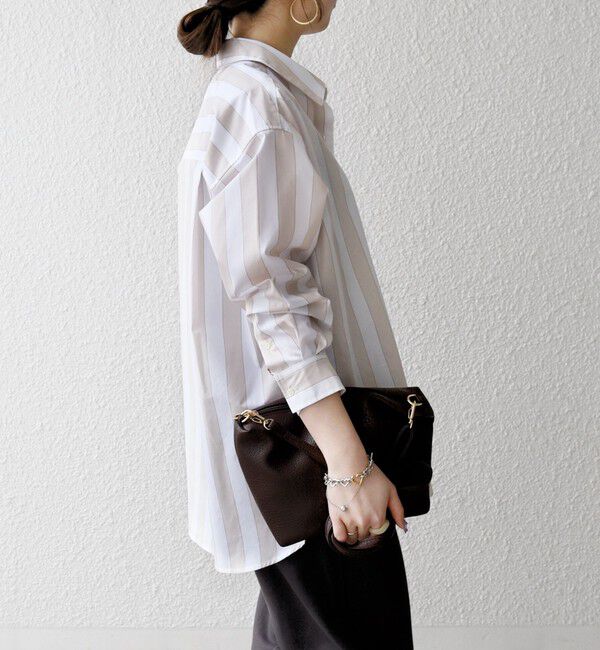 SHIPS any「《一部追加予約》SHIPS any:〈洗濯機可能〉REPREVE レギュラーカラー ルーズ ポケット シャツ」|シャツ・ブラウス|