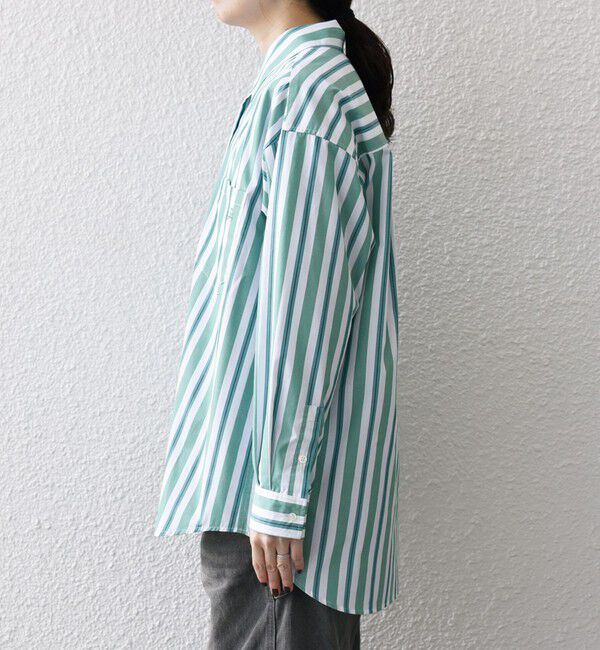 SHIPS any「《一部追加予約》SHIPS any:〈洗濯機可能〉REPREVE レギュラーカラー ルーズ ポケット シャツ」|シャツ・ブラウス|