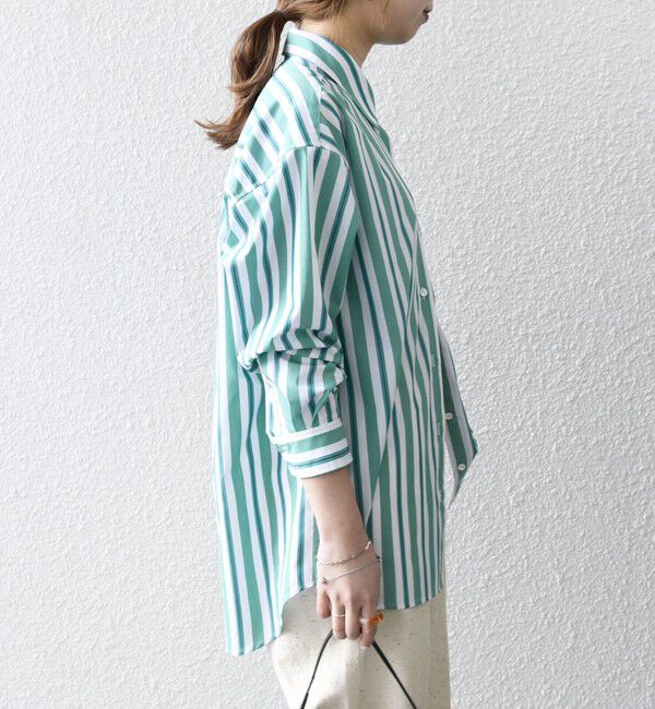 SHIPS any「《一部追加予約》SHIPS any:〈洗濯機可能〉REPREVE レギュラーカラー ルーズ ポケット シャツ」|シャツ・ブラウス|