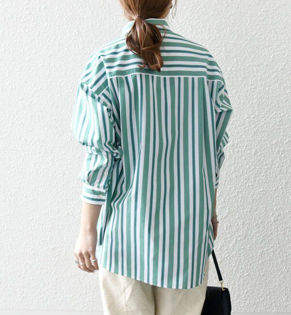 SHIPS any「《一部追加予約》SHIPS any:〈洗濯機可能〉REPREVE レギュラーカラー ルーズ ポケット シャツ」|シャツ・ブラウス|