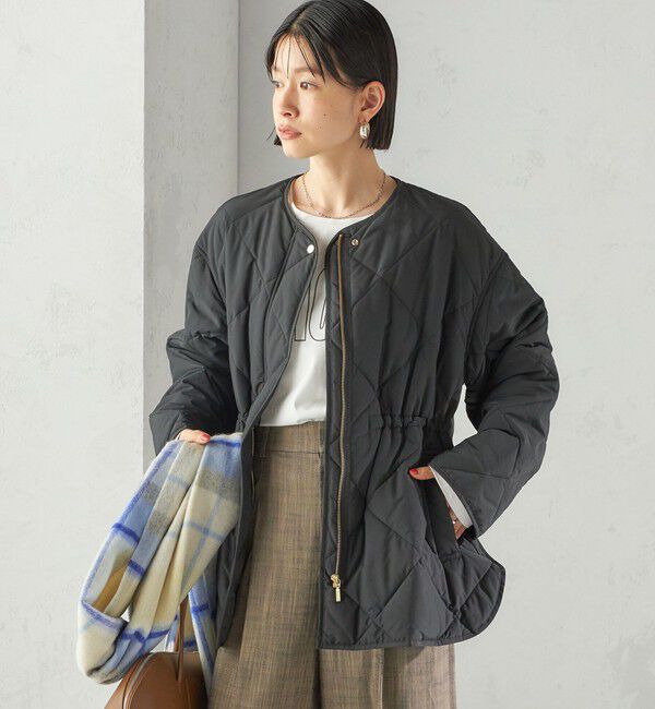 SHIPS for women「〈手洗い可能〉キルティング サイドジップ ブルゾン」|ブルゾン・スタジャン|