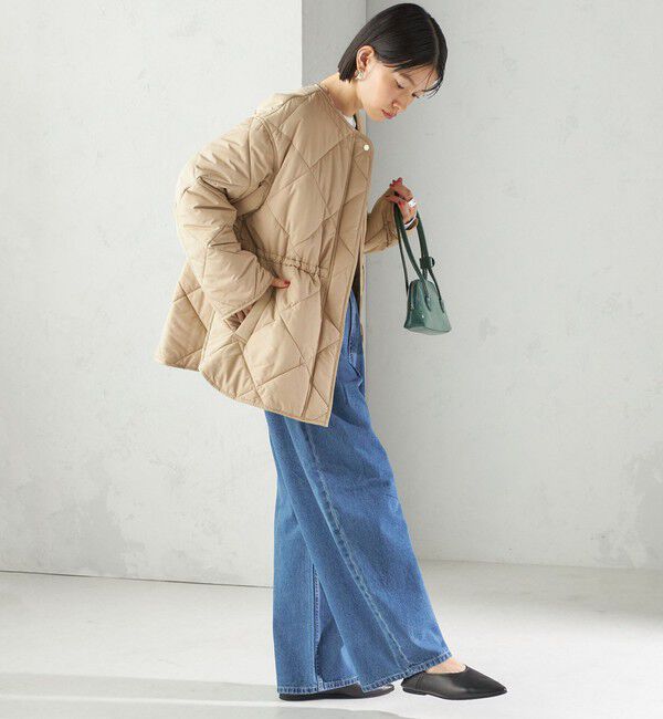 SHIPS for women「〈手洗い可能〉キルティング サイドジップ ブルゾン」|ブルゾン・スタジャン|