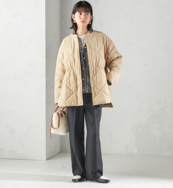 SHIPS for women「〈手洗い可能〉キルティング サイドジップ ブルゾン」|ブルゾン・スタジャン|